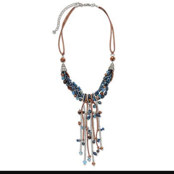 Denim Falls Semi Precious Stone Necklace by Premier Designs - Picture 2 of 4